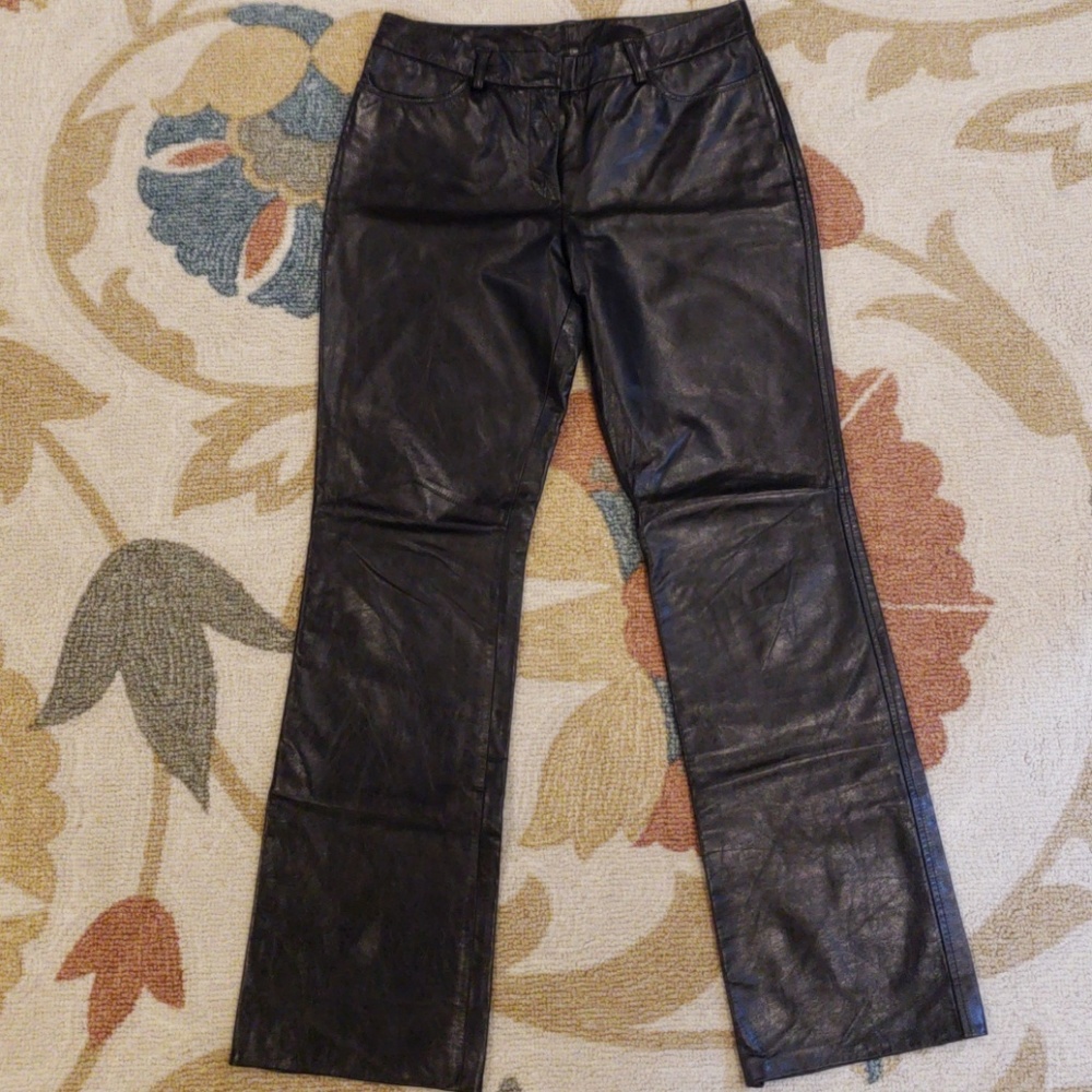 Vintage genuine Leather Pants Express size 5 / 6